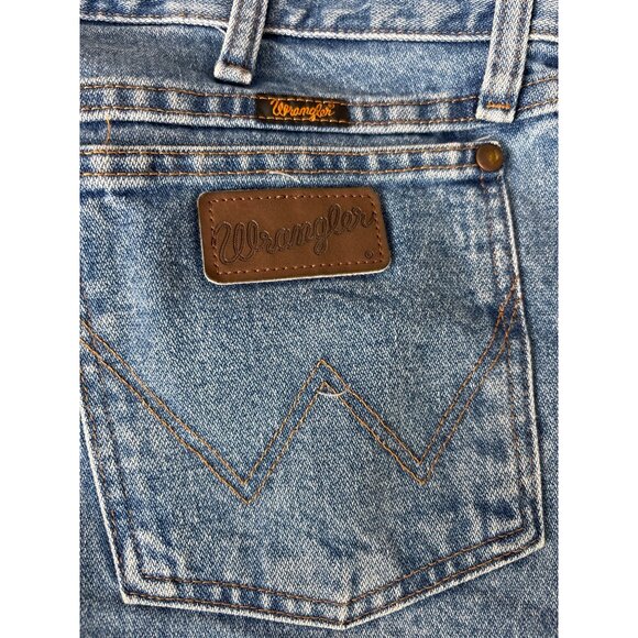 Wrangler 47MWZ Men's Light Wash Straight Leg Jeans Size 36 - Picture 4 of 10